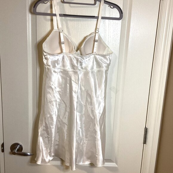 Jones New York Women's White Slip Chemise Size S/P Baby Doll Adjustable Straps - Picture 5 of 10